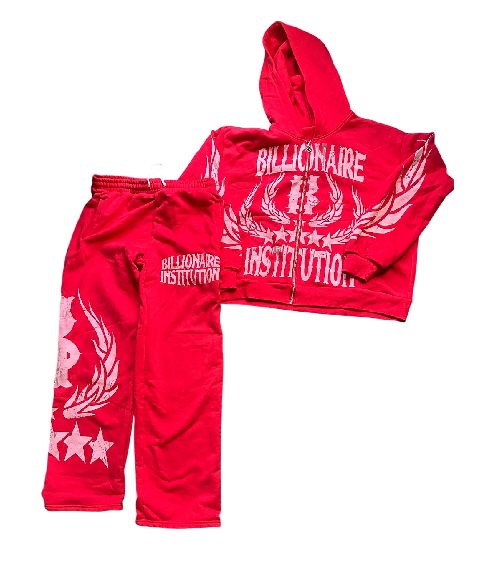 “Billionaire” Sweatsuit Red