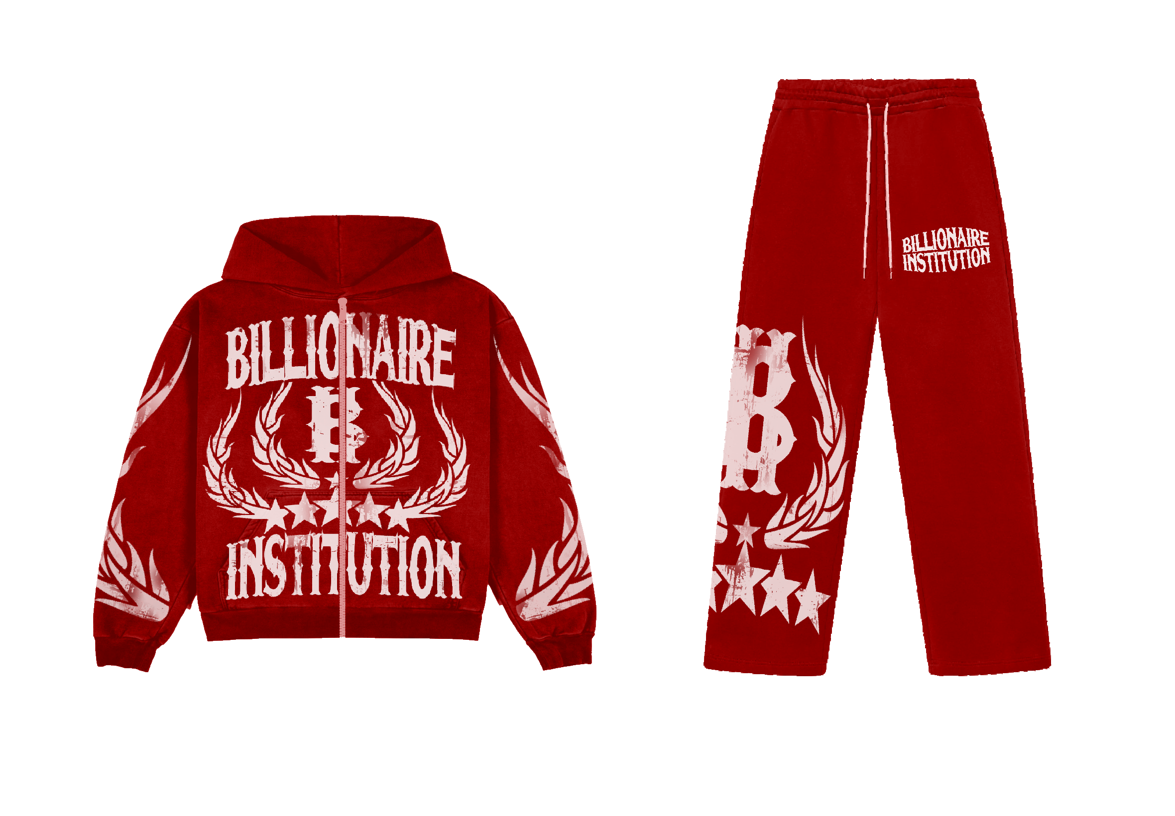 “Billionaire” Sweatsuit Red